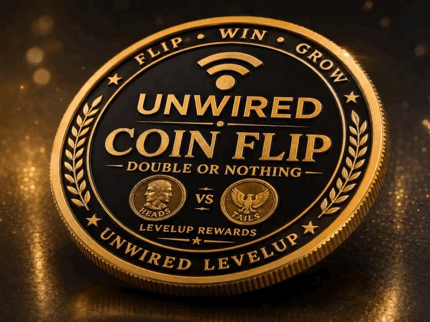 Unwired coin flip animation